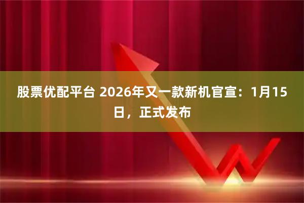 股票优配平台 2026年又一款新机官宣：1月15日，正式发布