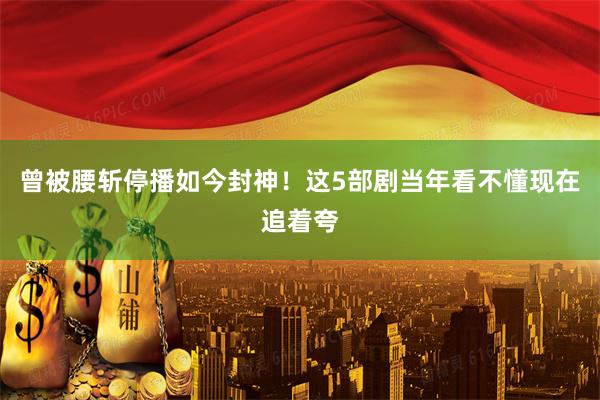 曾被腰斩停播如今封神!这5部剧当年看不懂现在追着夸