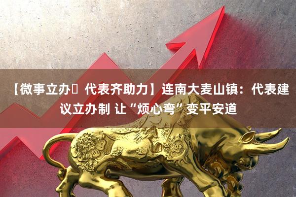 【微事立办・代表齐助力】连南大麦山镇:代表建议立办制 让“烦心弯”变平安道