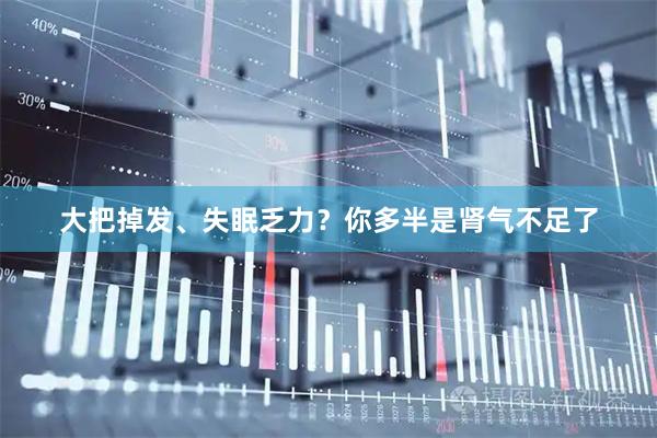 大把掉发、失眠乏力?你多半是肾气不足了